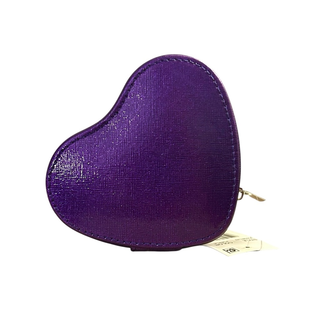 🆕 Purple Heart-Shaped Travel Jewelry Box 💜